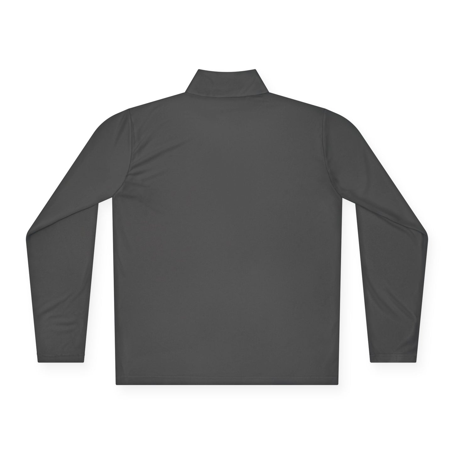 Sometimes they fly long Pickleball sleeve colored logo only performance sports grey quarter-zip back