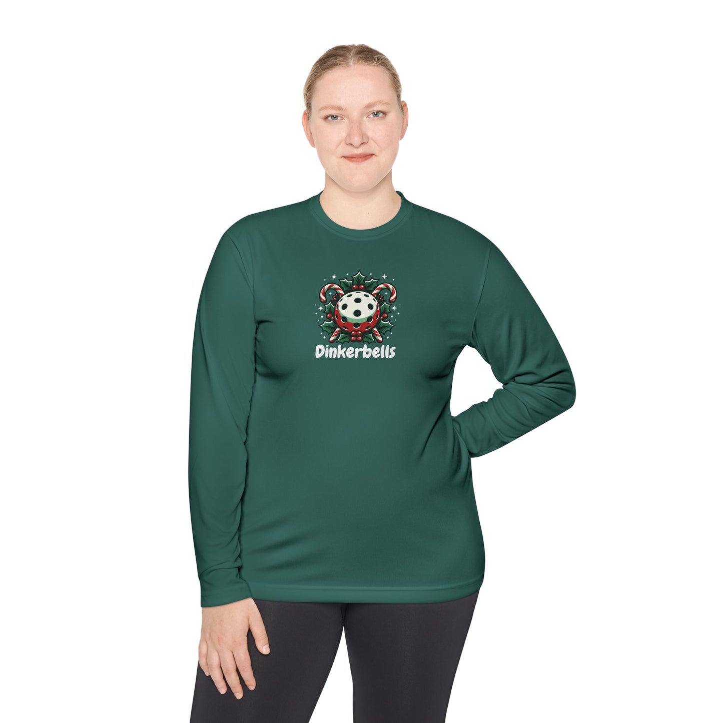 Pickleball Athletic Long Sleeve "Dinkerbells" Tee — Lightweight Performance Shirt