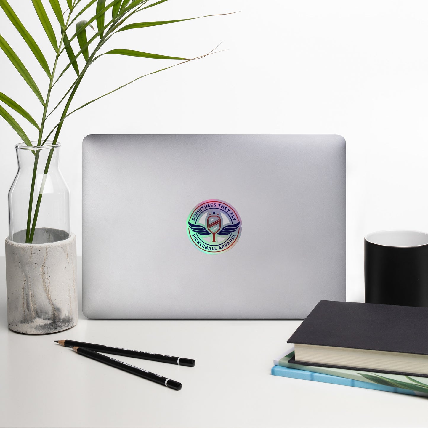 Sometimes They Fly holographic sticker