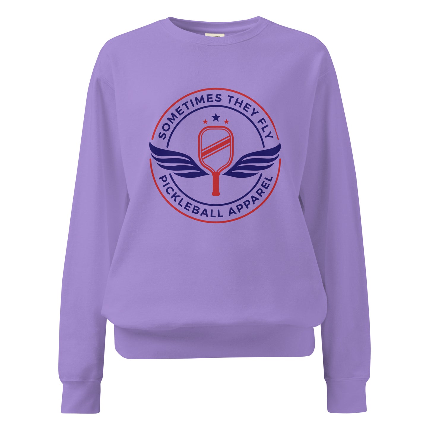 Sometimes they fly pickleball/comfort sweatshirt violet
