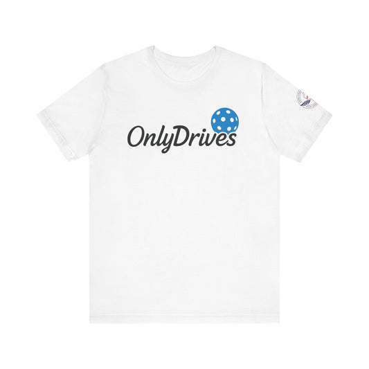OnlyDrives l Jersey Tee - Perfect for Drivers of Pickleballs