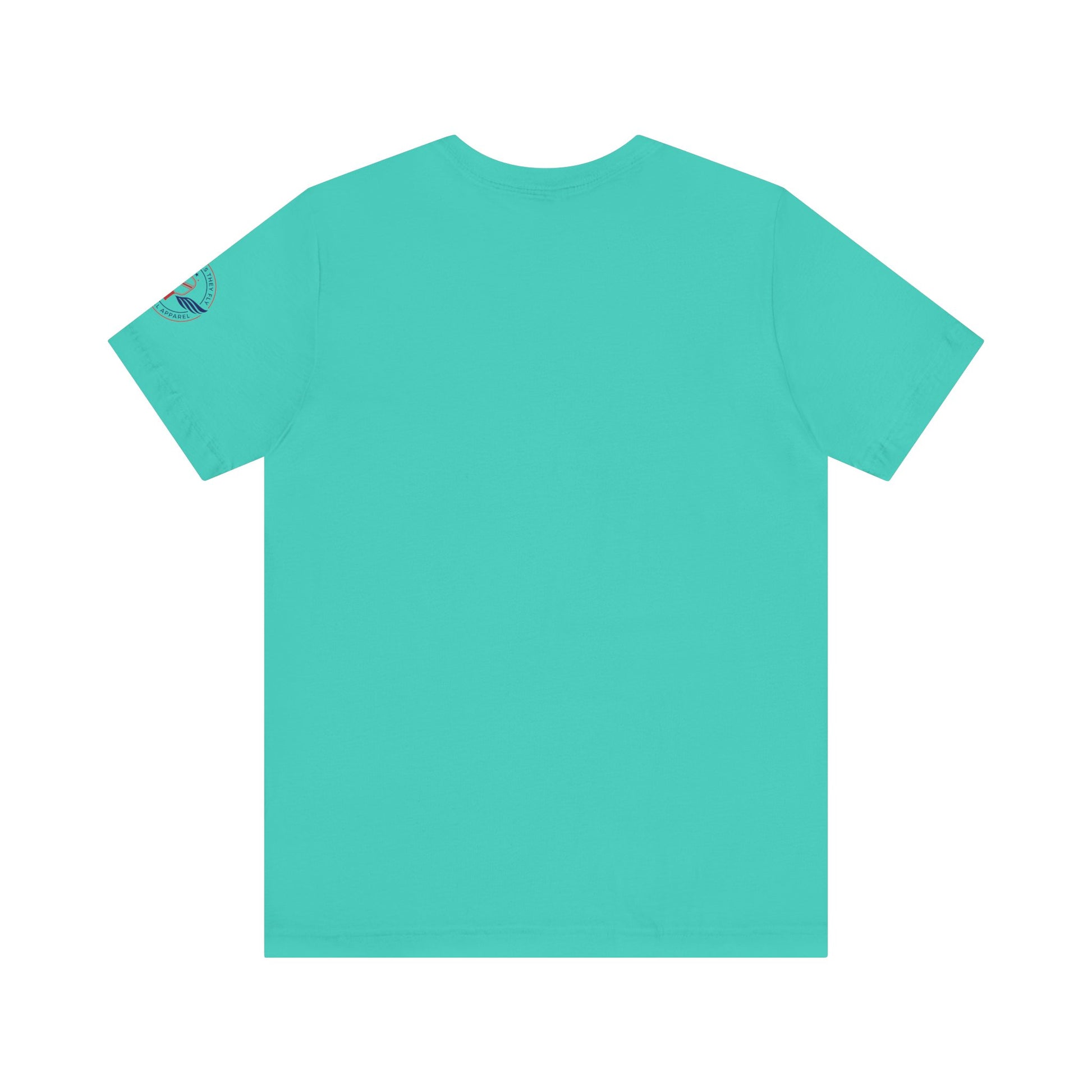 Teal t-shirt  Sometimes they fly  'No Lob Zone' pickleball apparel aggressive