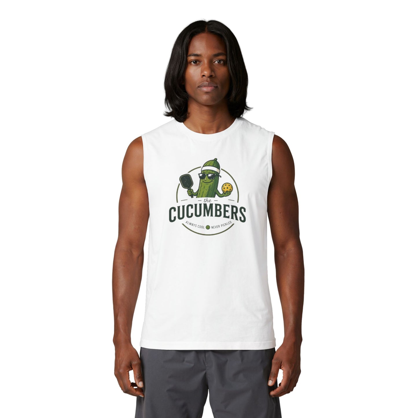 Pickleball Club 'The Cucumbers' Muscle Tank