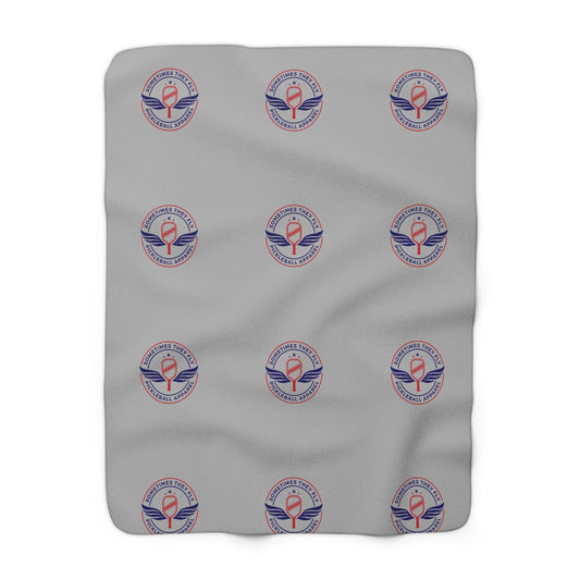 Sometimes they fly cozy Sherpa blanket 