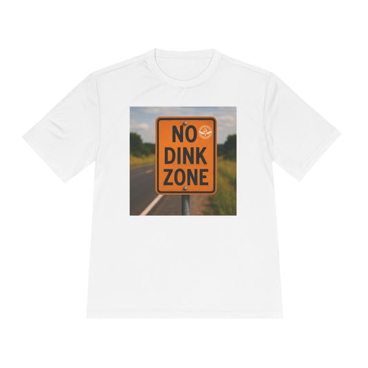 White sometimes they fly “no dink zone” road sign pickleball shirt 