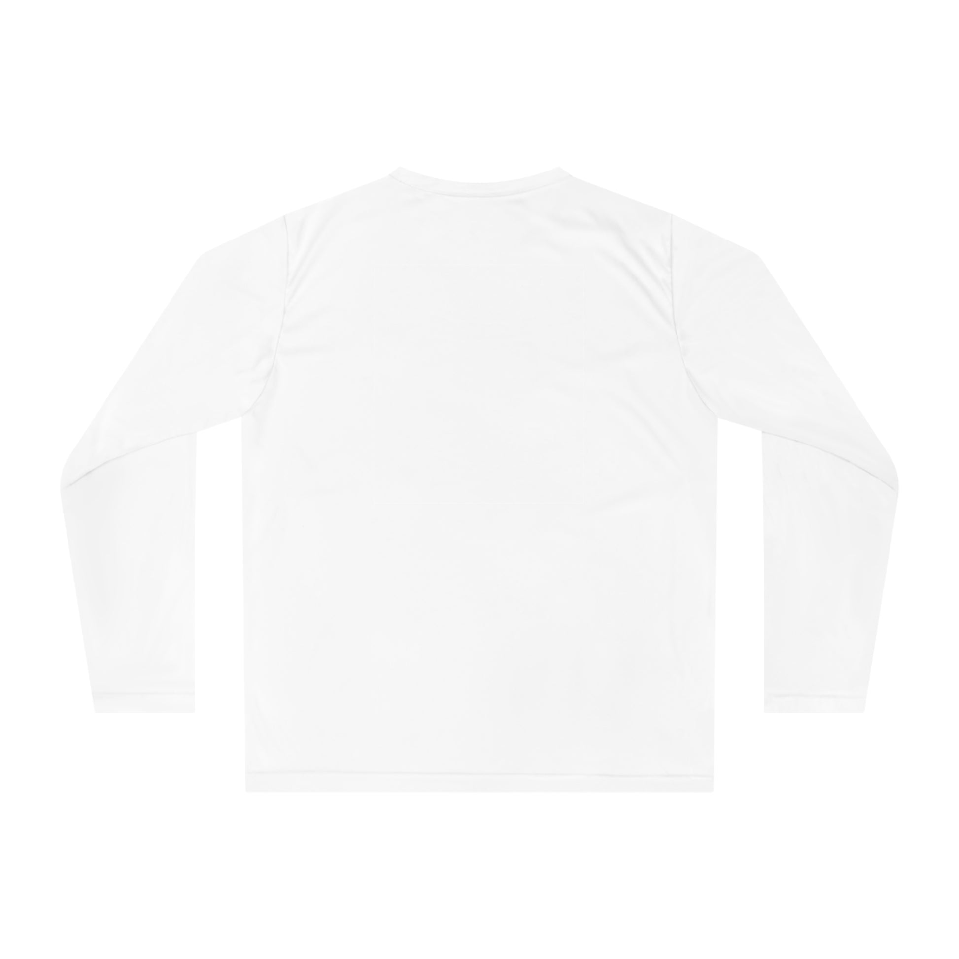 Sometimes they fly long Pickleball sleeve colored logo only performance sports shirt white back 