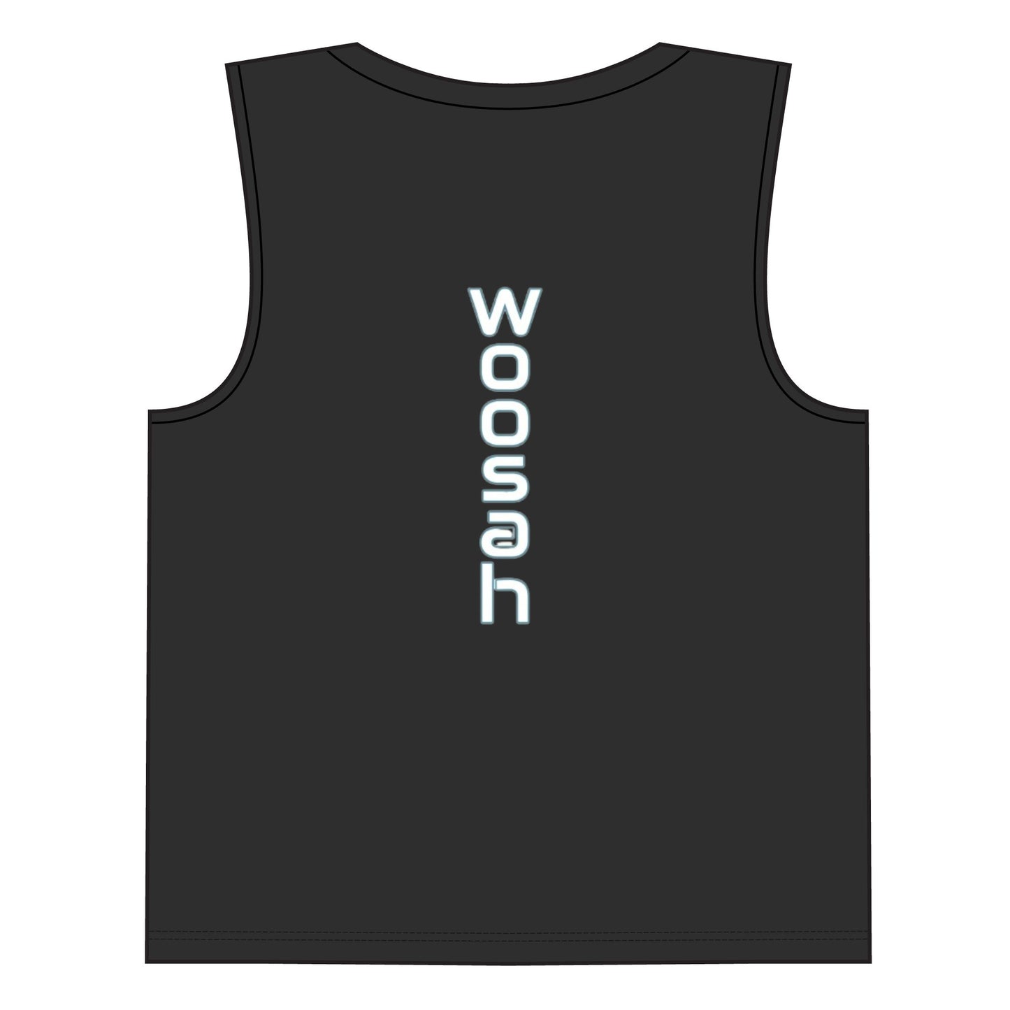 Pickleball Woman Muscle Tank — "Woosah" Calm Serve Athletic Tank Top