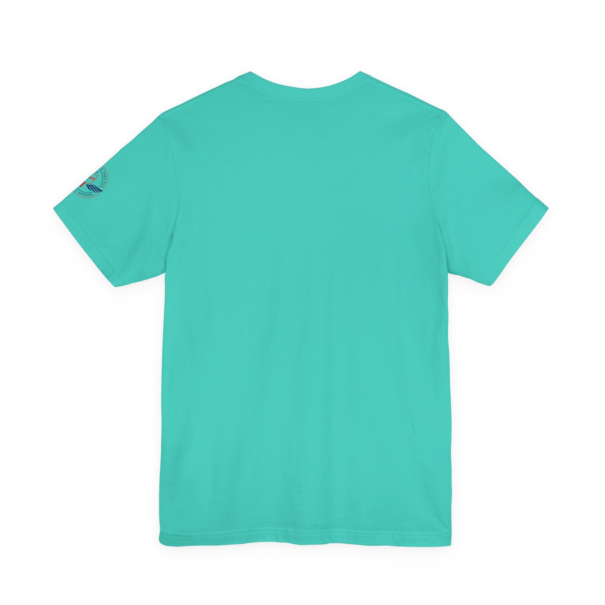 Teal t-shirt  Sometimes they fly  'No Lob Zone' pickleball apparel aggressive