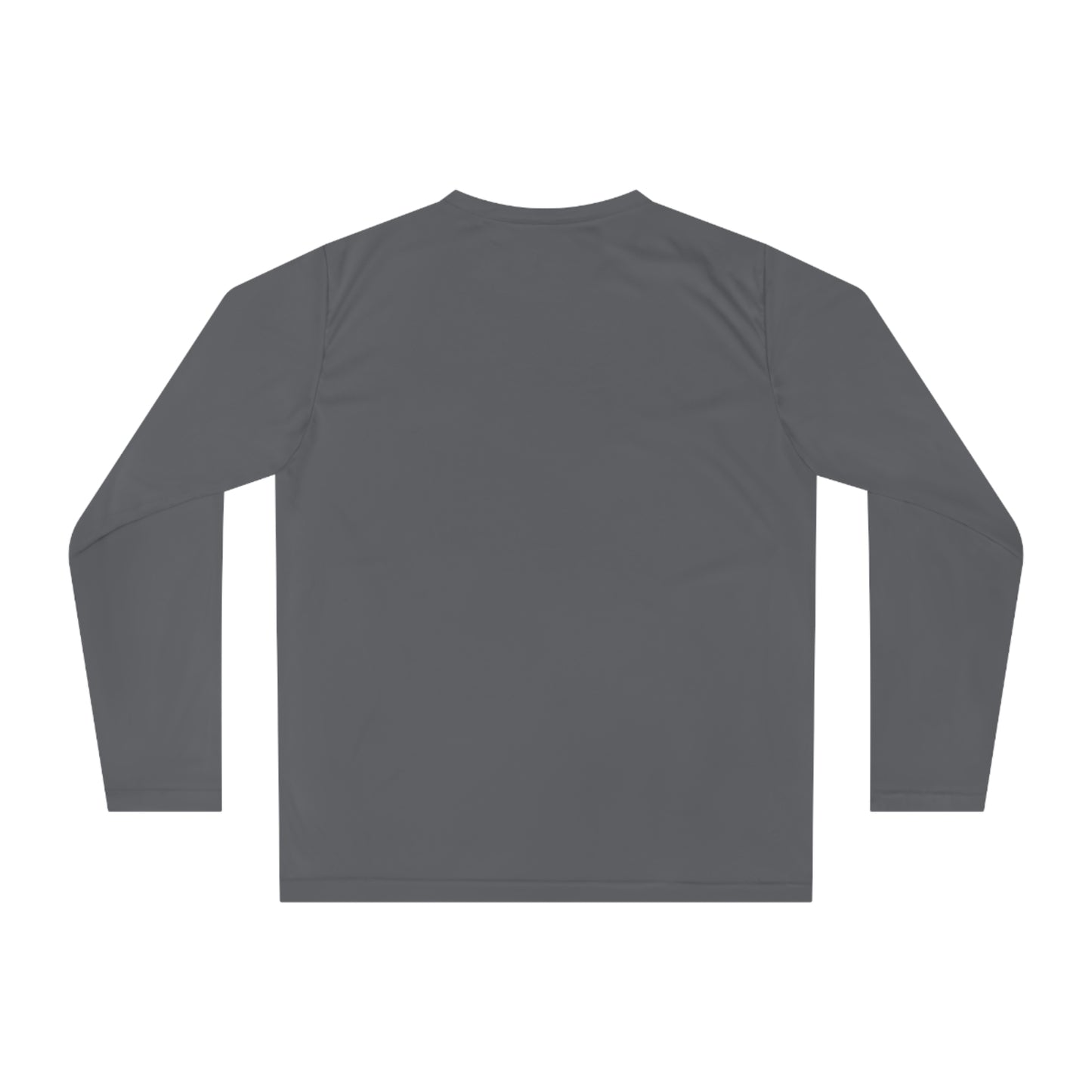 Sometimes they fly long sleeve Pickleball logo only performance sports shirt grey back 
