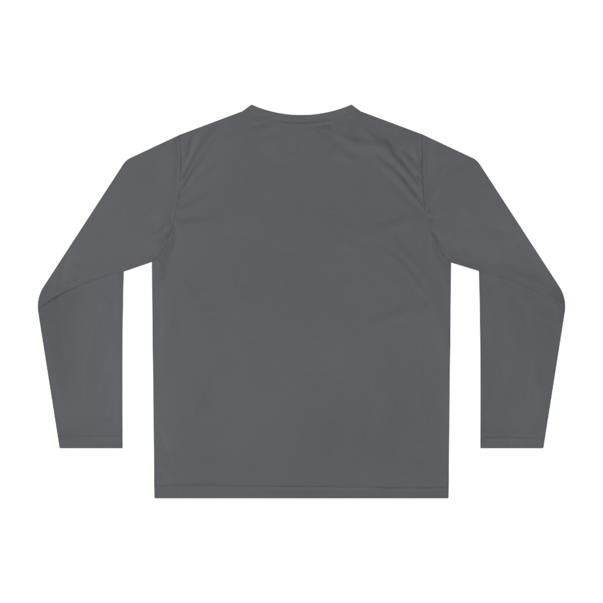 Sometimes they fly long sleeve Pickleball logo only performance sports shirt grey back 