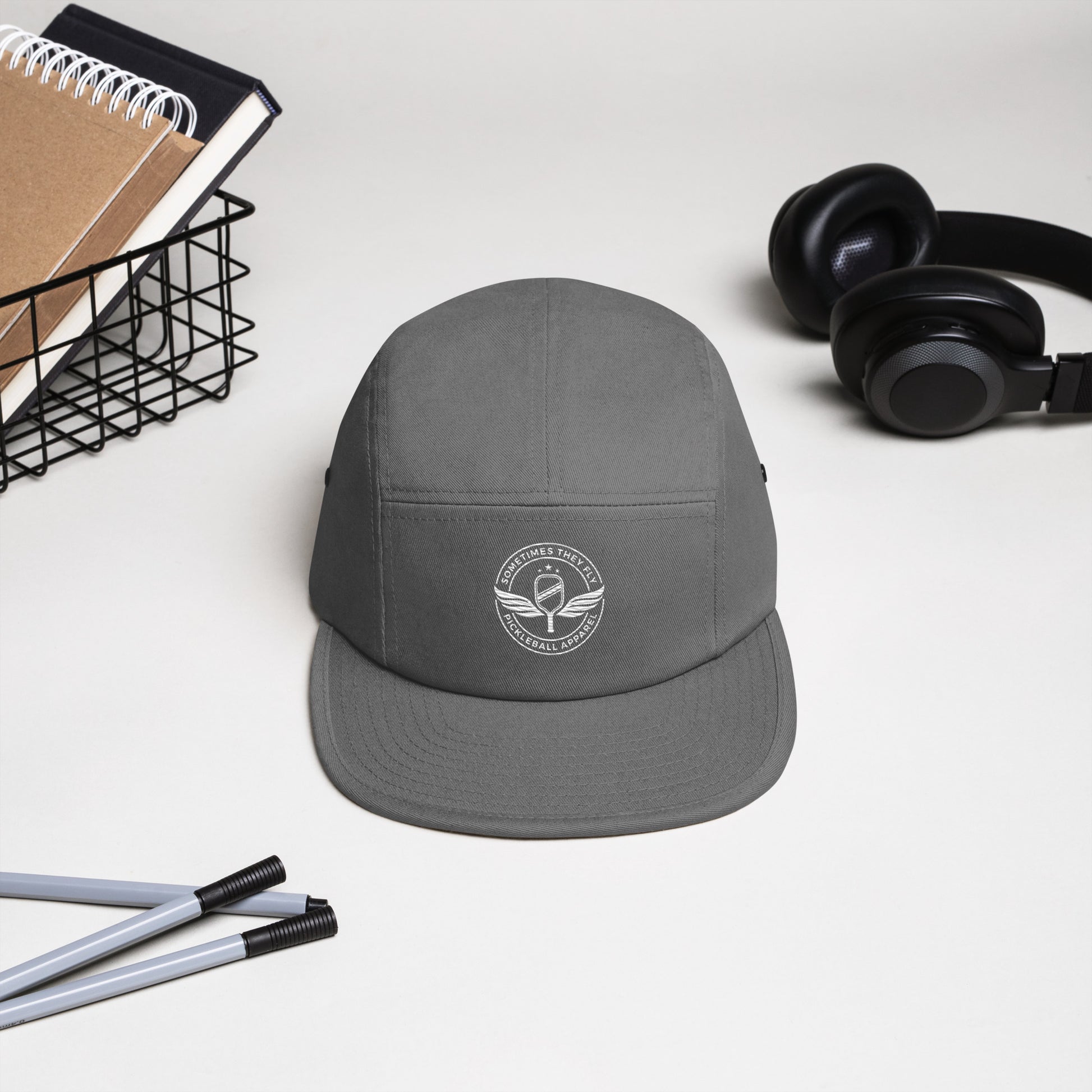 STF Five Panel grey pickleball cap