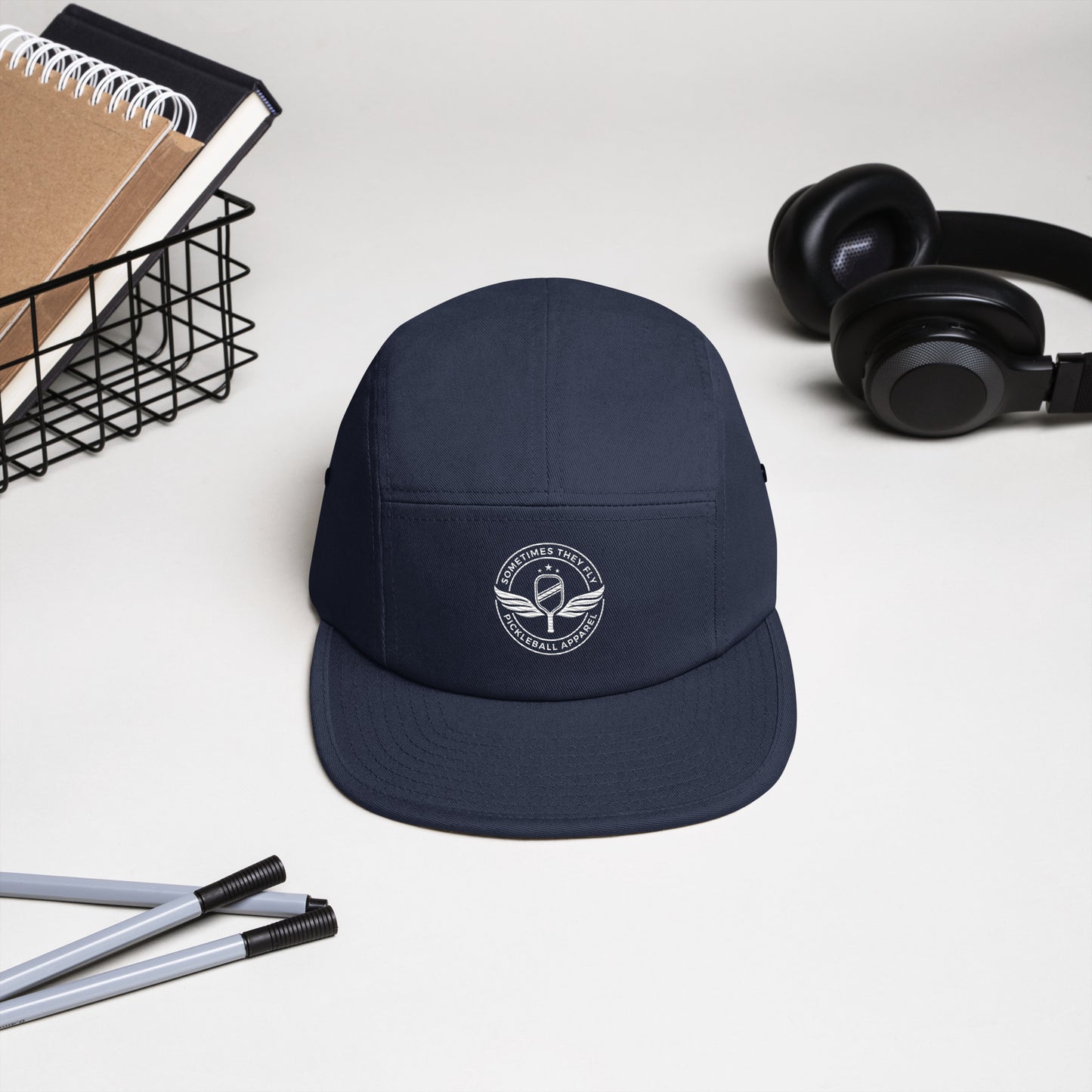STF Five Panel navy blue pickleball cap