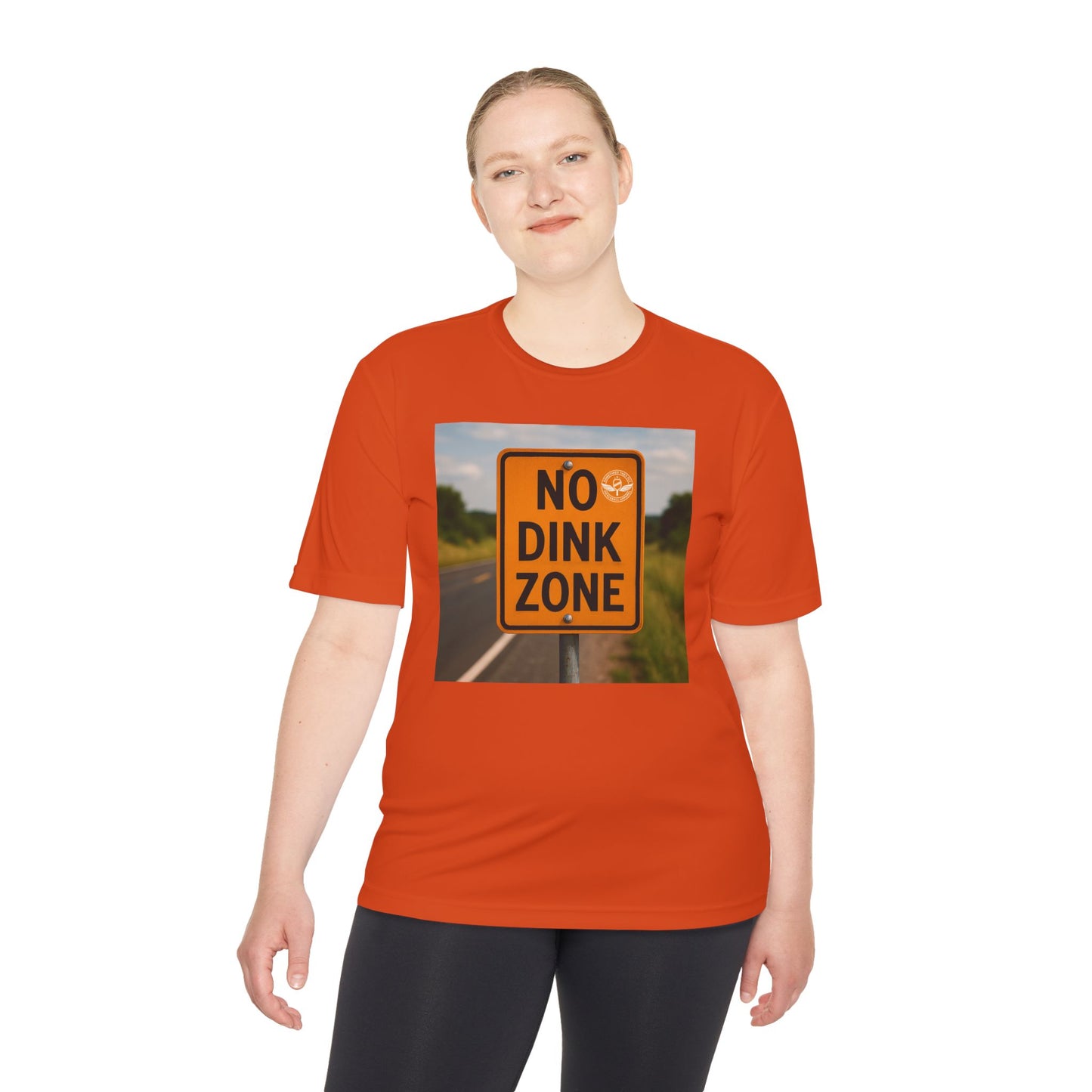 Red sometimes they fly “no dink zone” road sign women’s pickleball shirt 