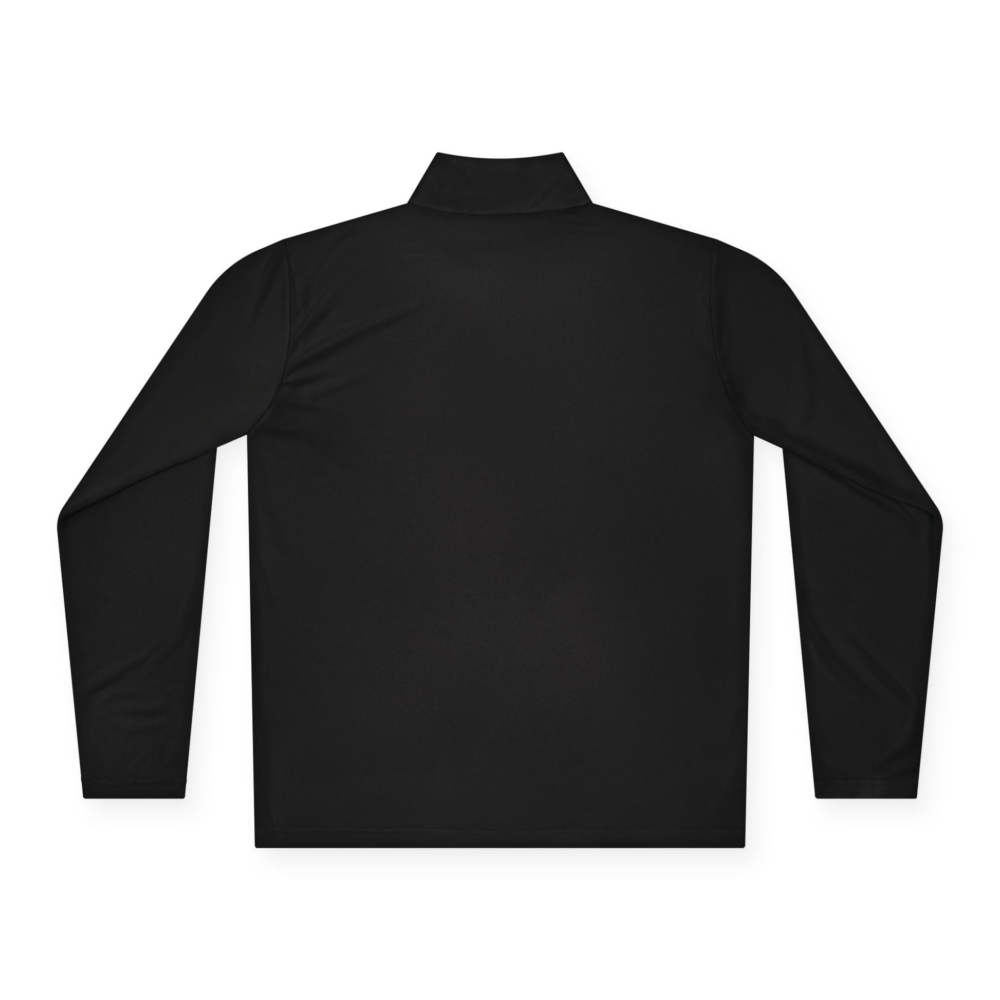 Sometimes they fly long Pickleball sleeve colored logo only performance sports black quarter-zip back