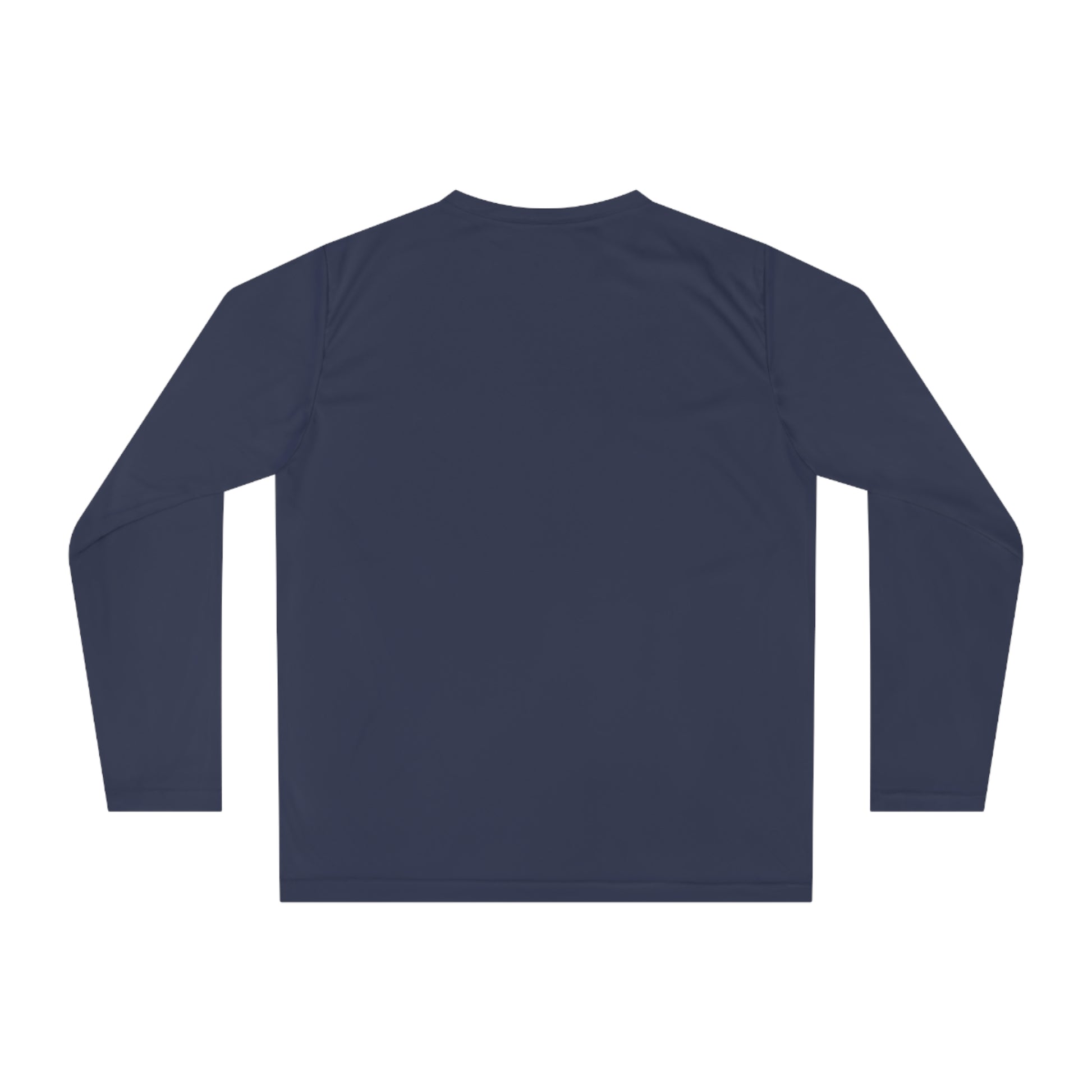 Sometimes they fly long Pickleball sleeve logo only performance sports shirt navy blue 