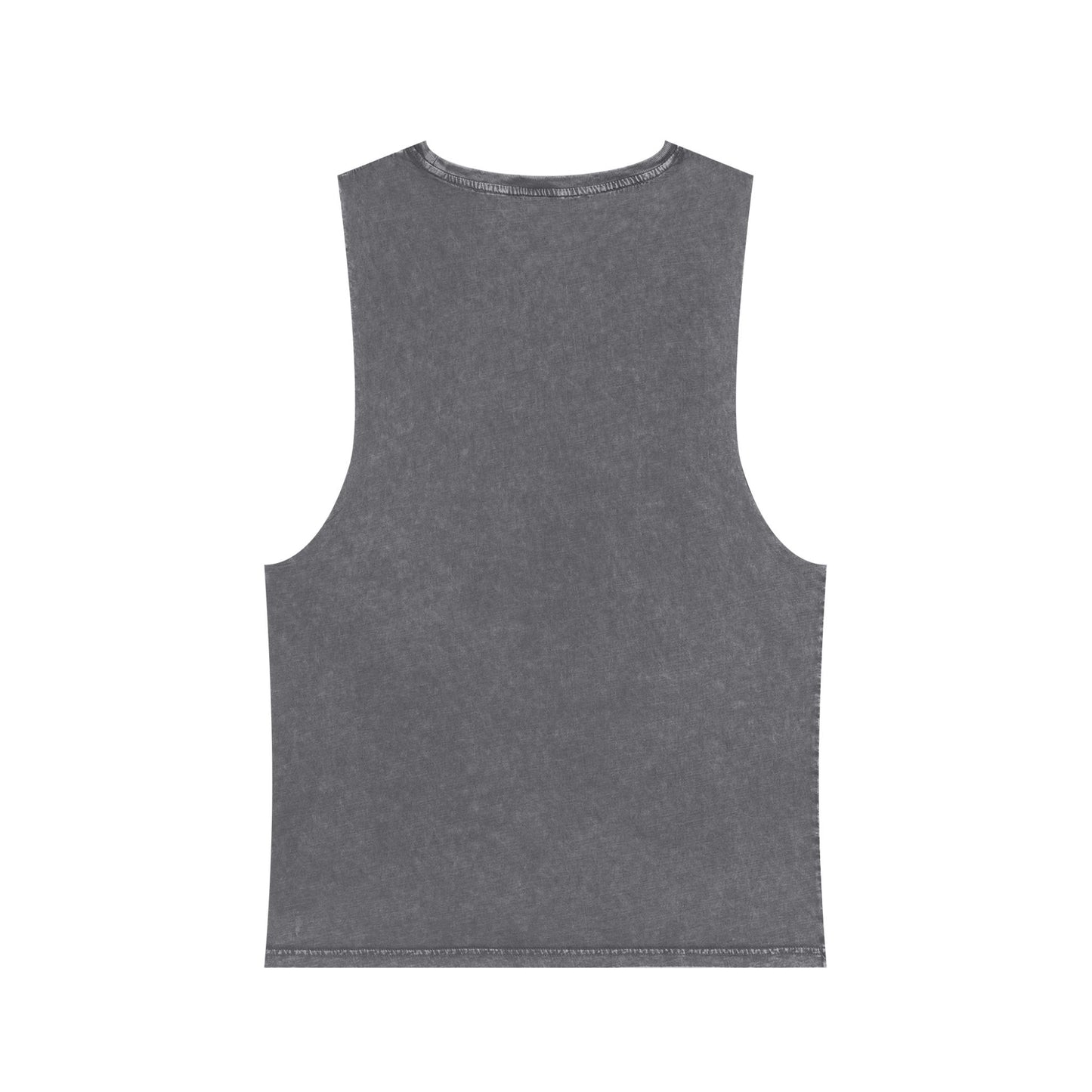 Sometimes they fly long Pickleball/gym muscle tank grey colored logo back
