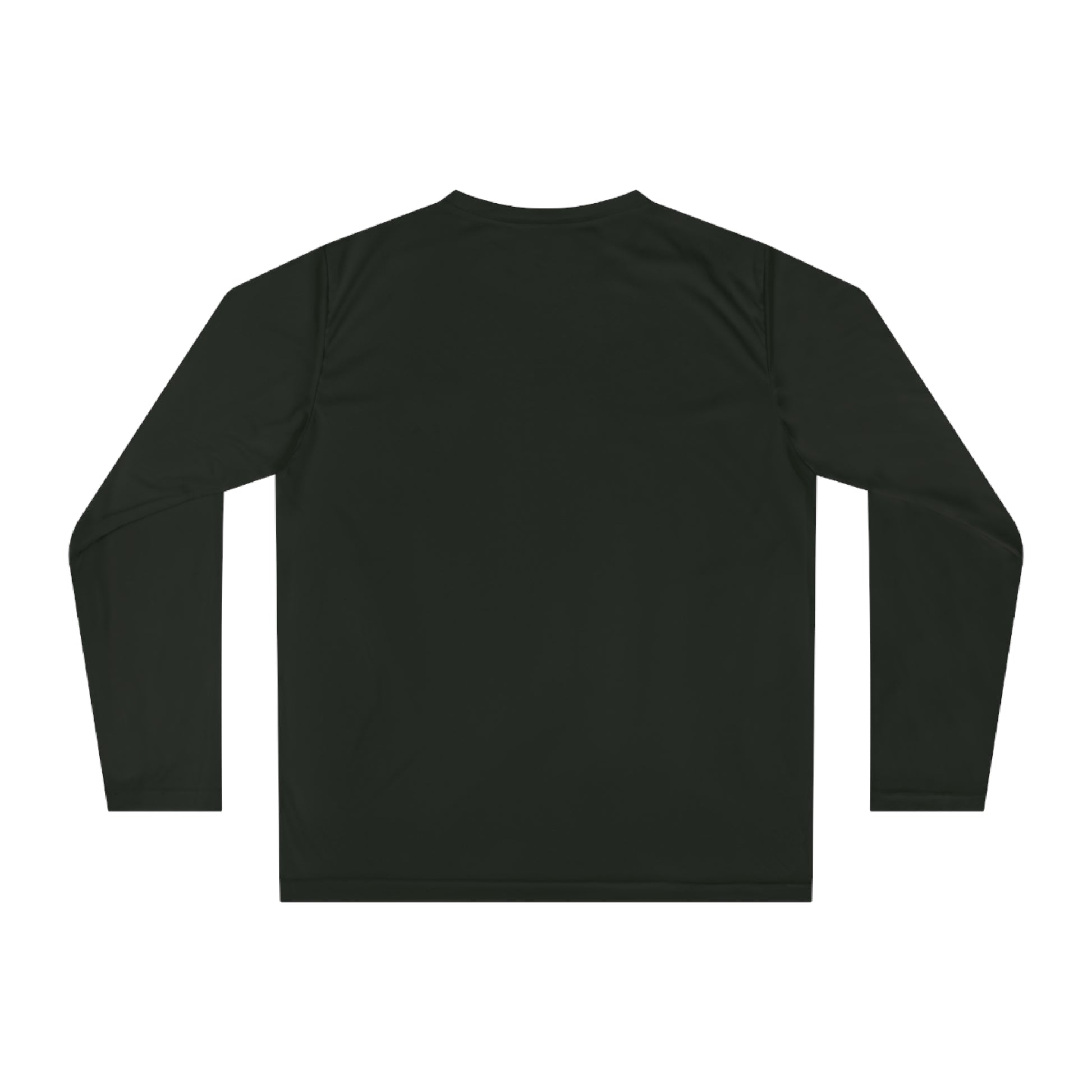 Sometimes they fly long sleeve Pickleball logo only performance sports shirt black back 