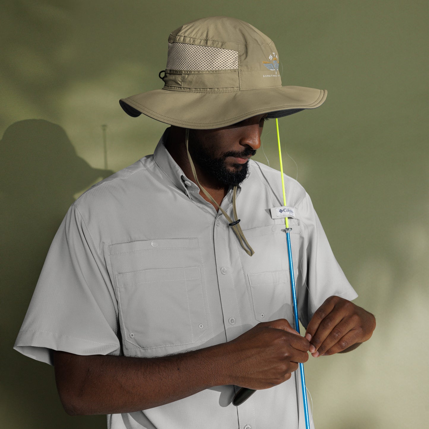 Sometimes They Fly columbia bucket hat  for aggressive pickleball