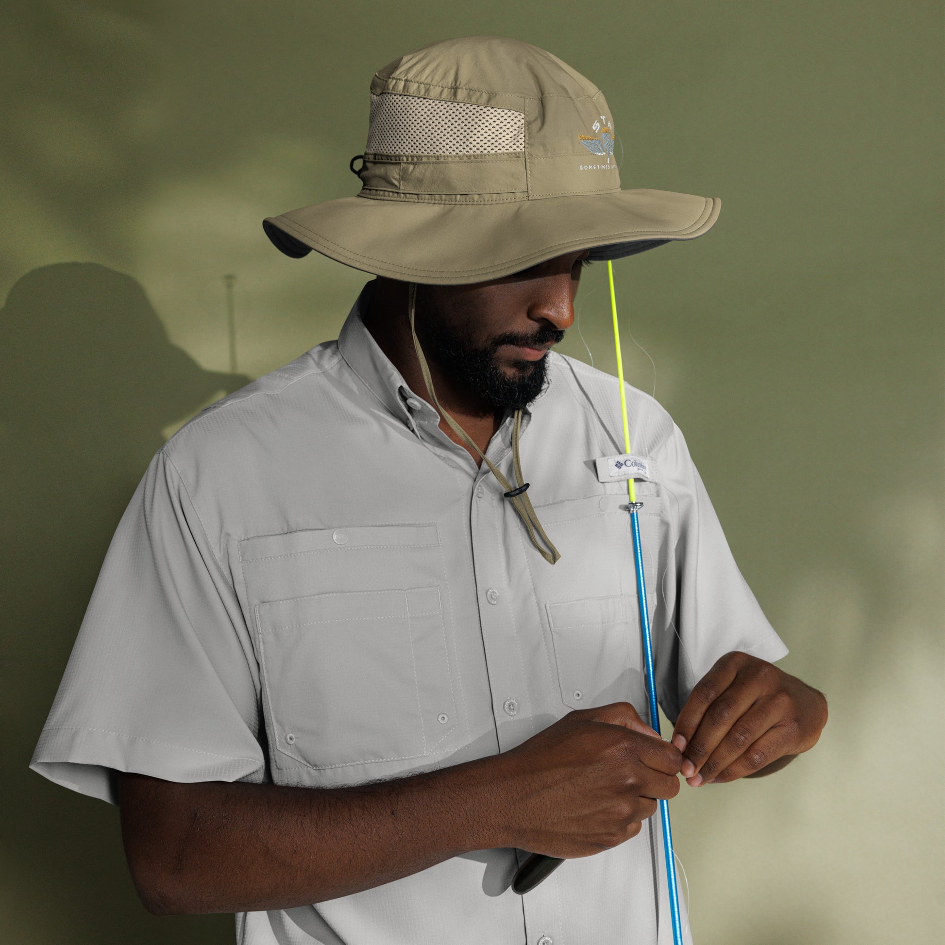 Sometimes They Fly columbia bucket hat  for aggressive pickleball