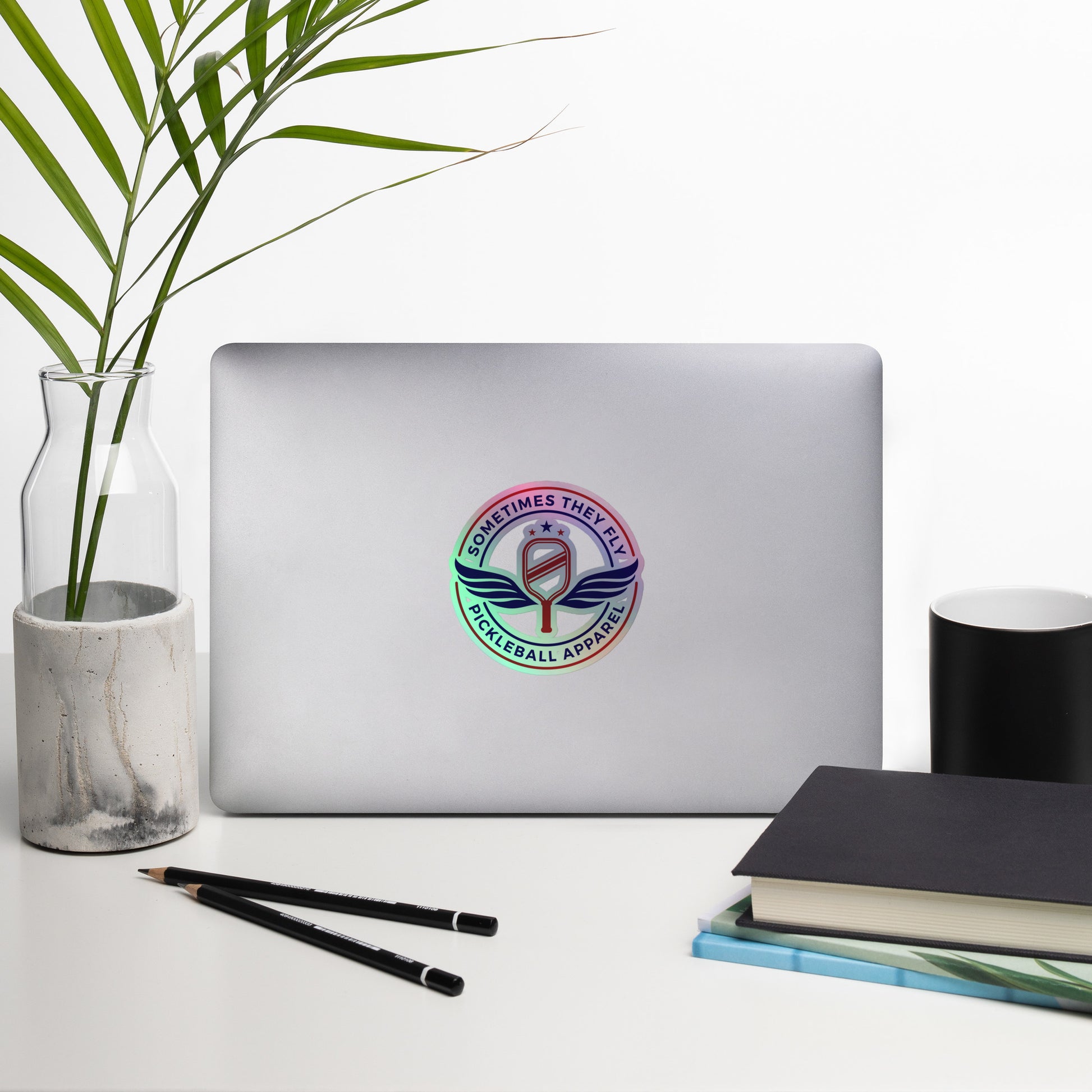 Sometimes They Fly holographic sticker