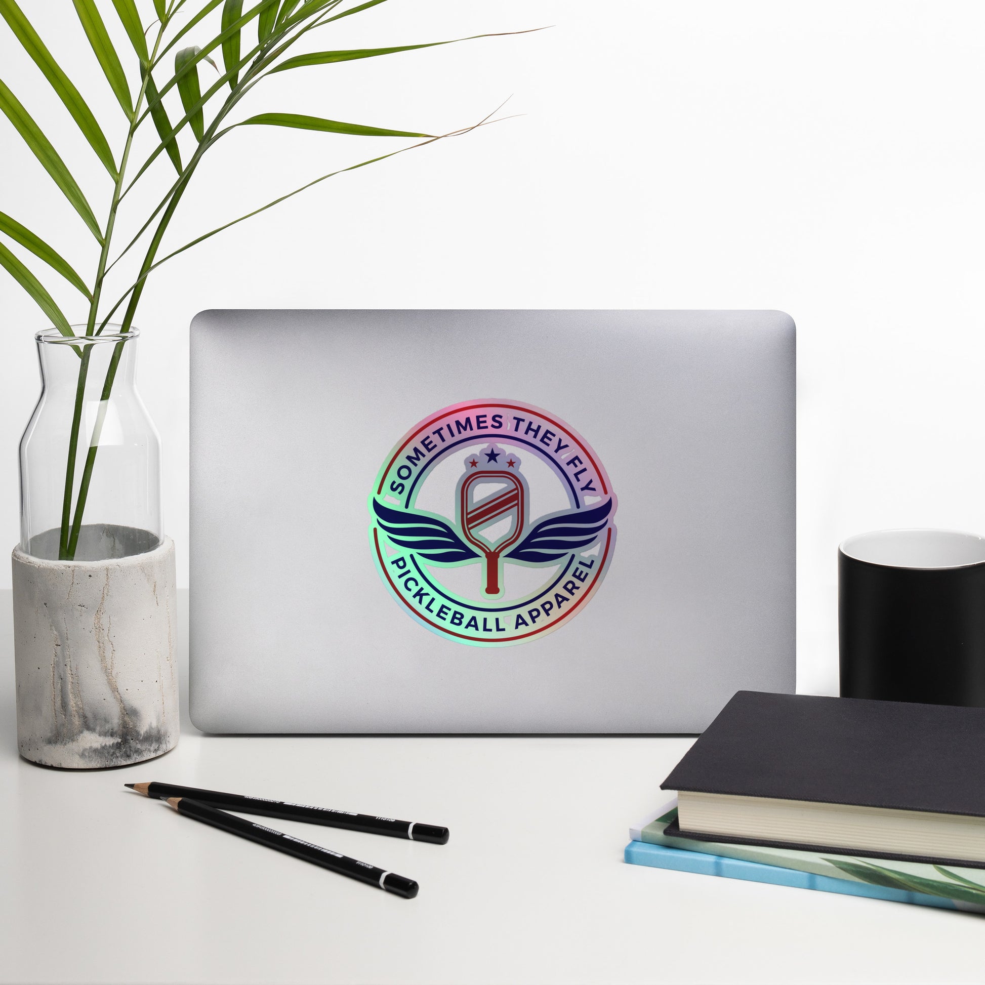 Sometimes They Fly holographic sticker