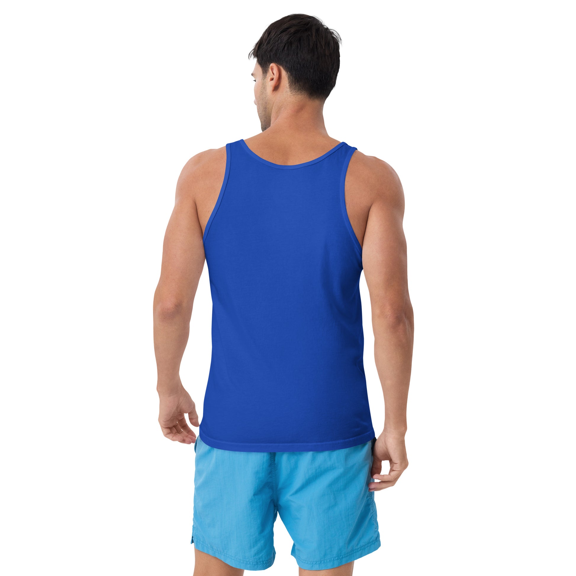 Sometimes they fly royal blue pickleball athletic tank top