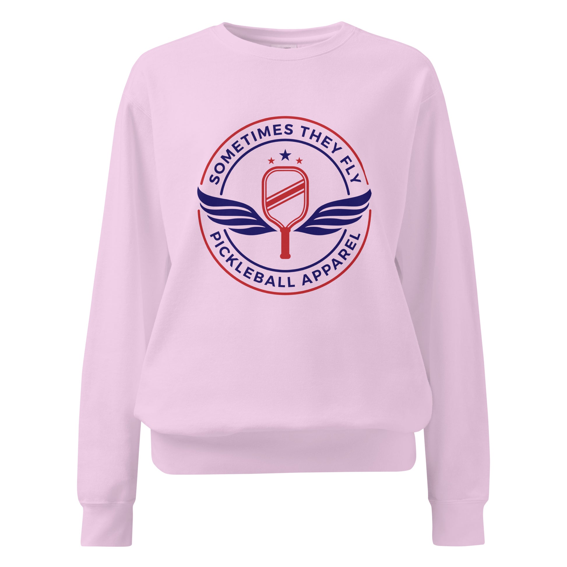 Sometimes they fly pickleball/comfort sweatshirt orchid