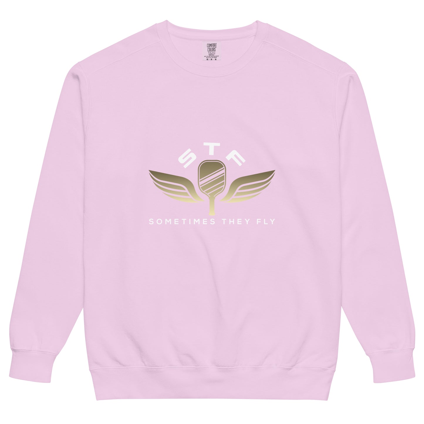 Sometimes they fly pickleball/comfort sweatshirt orchid