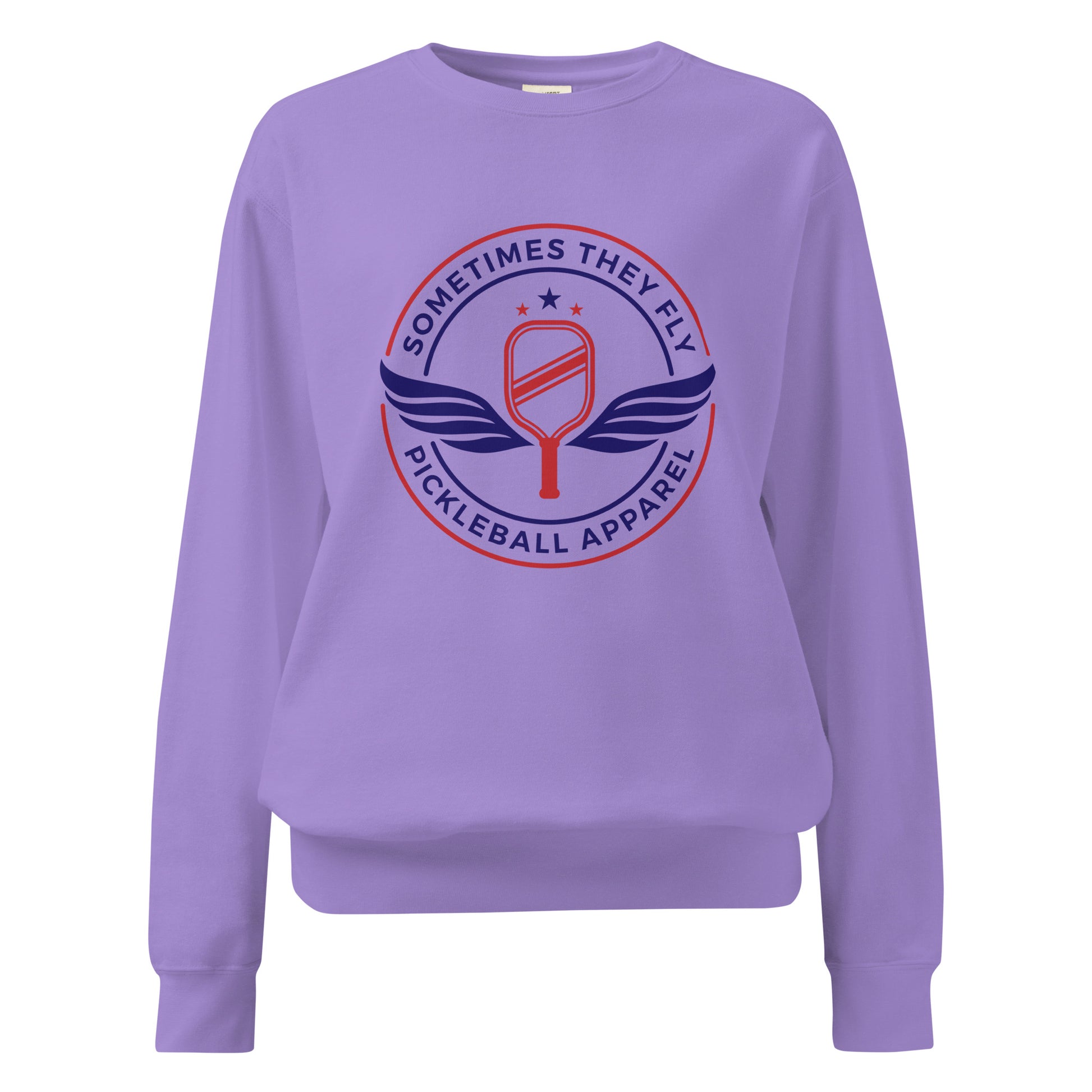 Sometimes they fly pickleball/comfort sweatshirt violet