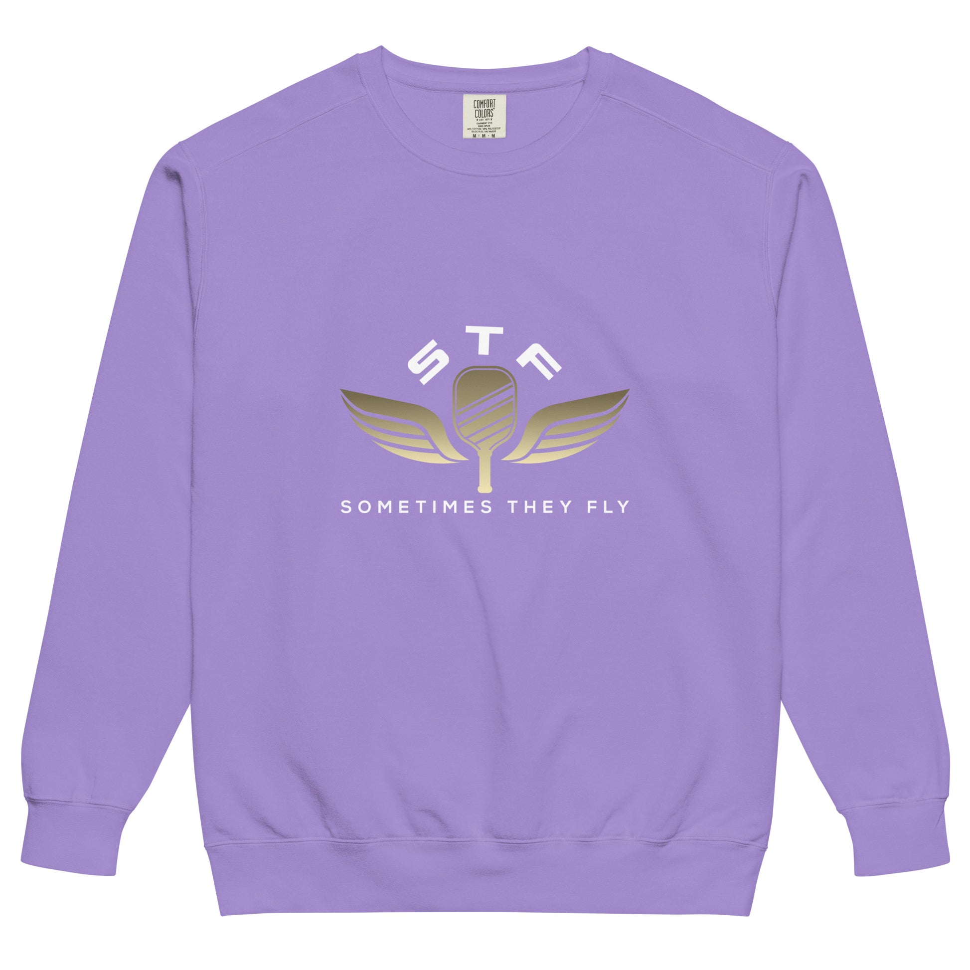 Sometimes they fly pickleball/comfort sweatshirt violet 