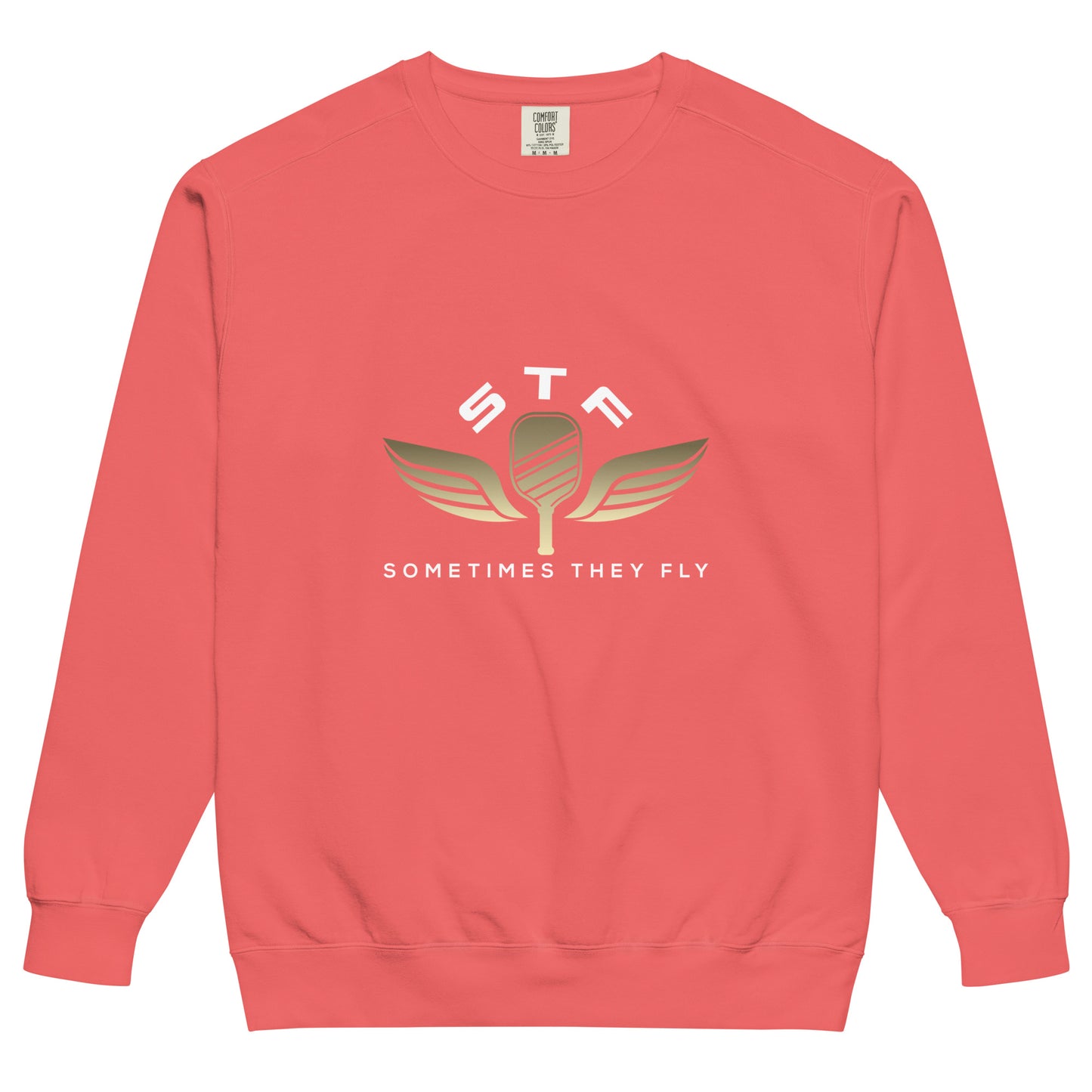 Sometimes they fly pickleball/comfort sweatshirt watermelon