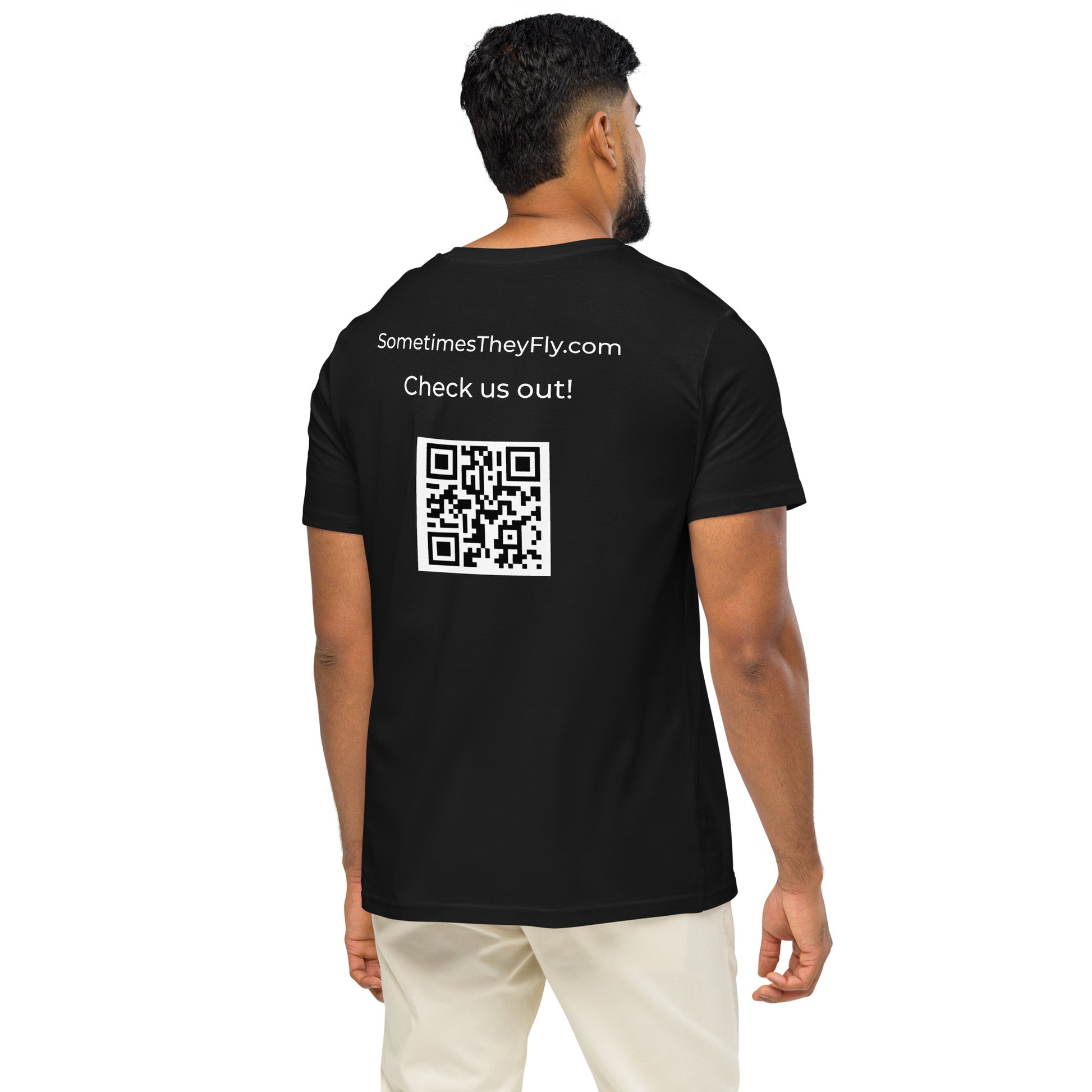Sometimes they fly Pickleball advertisement shirt black 