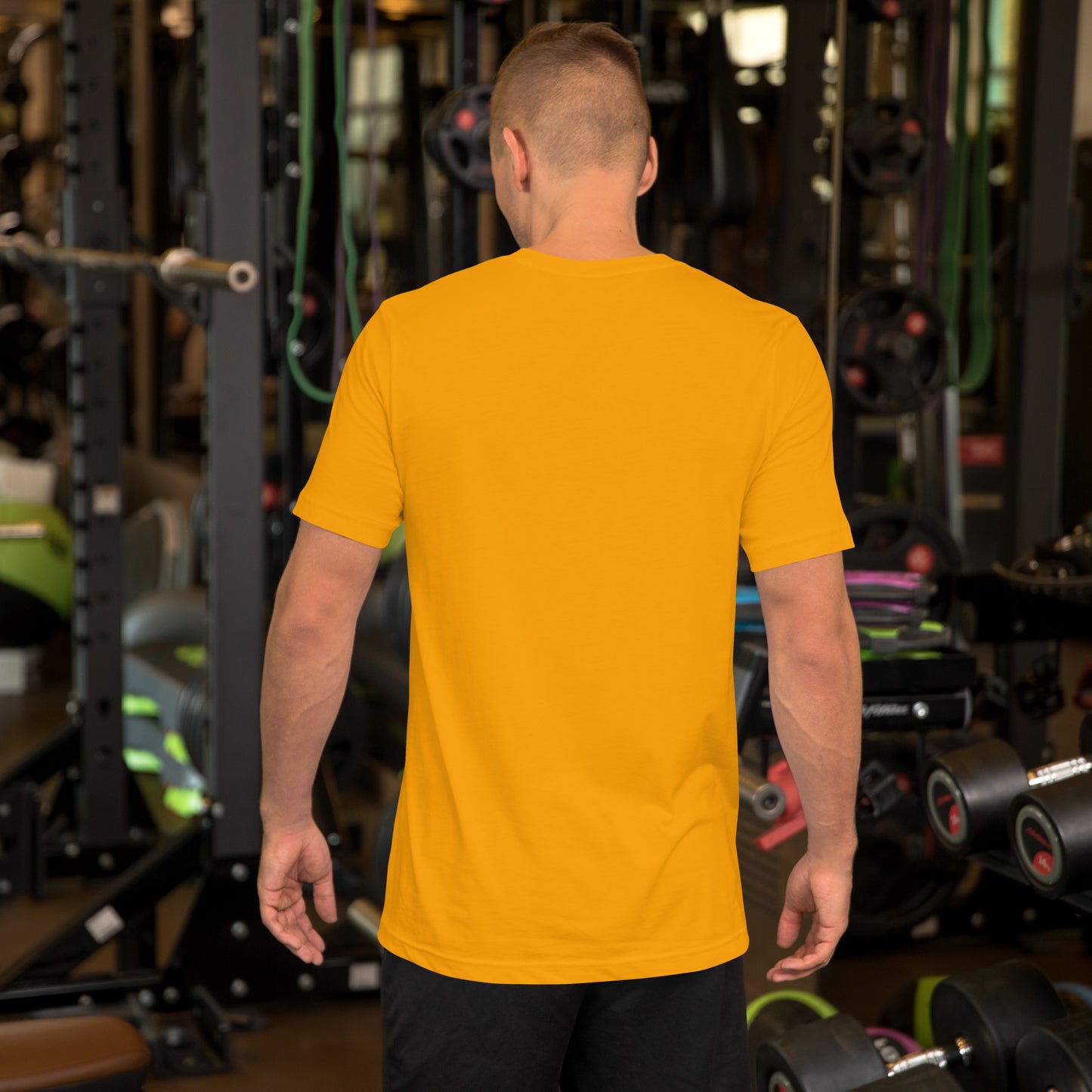 Sometimes they fly pickleball/casual/gym shirt gold big gold logo
