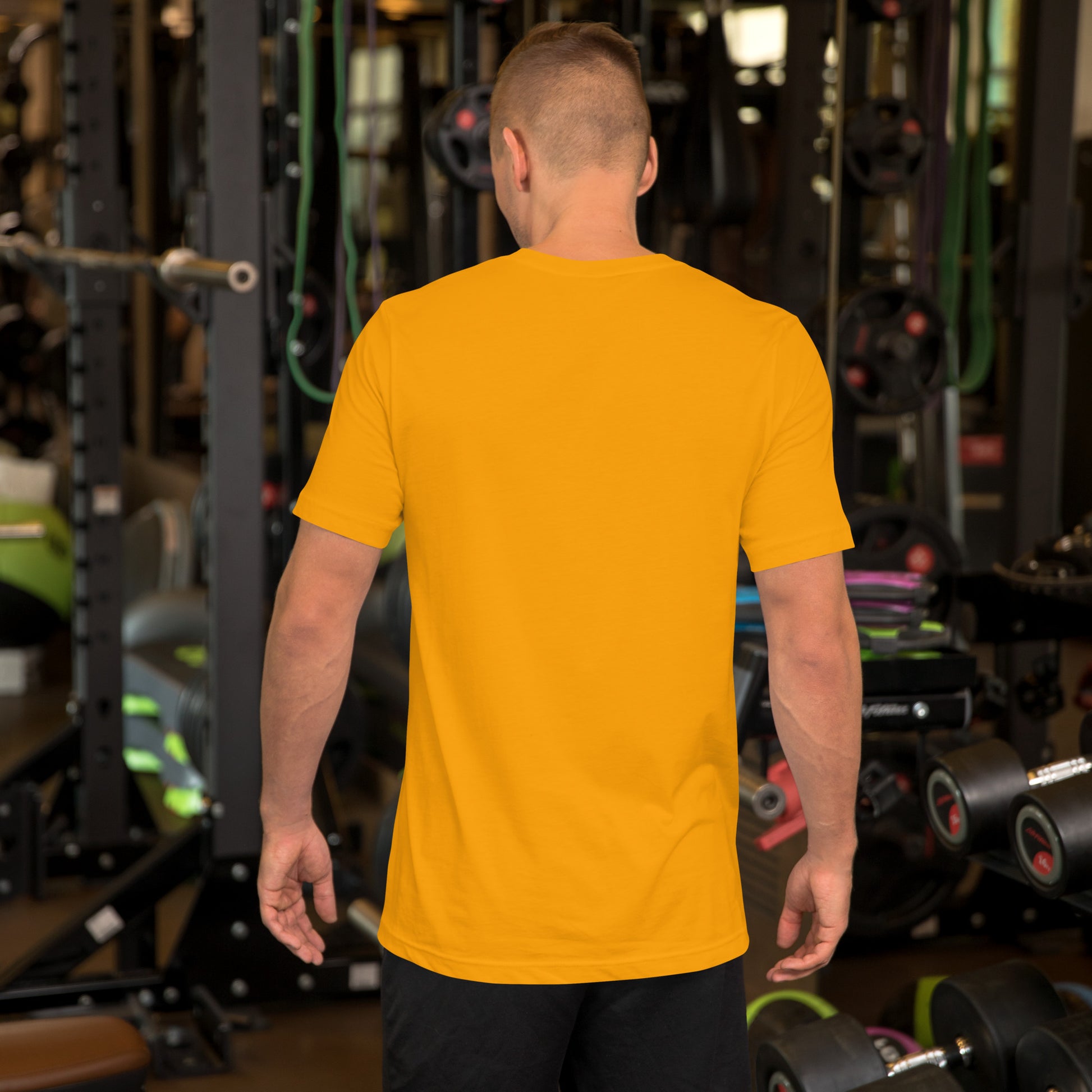 Sometimes they fly pickleball/casual/gym shirt gold big gold logo