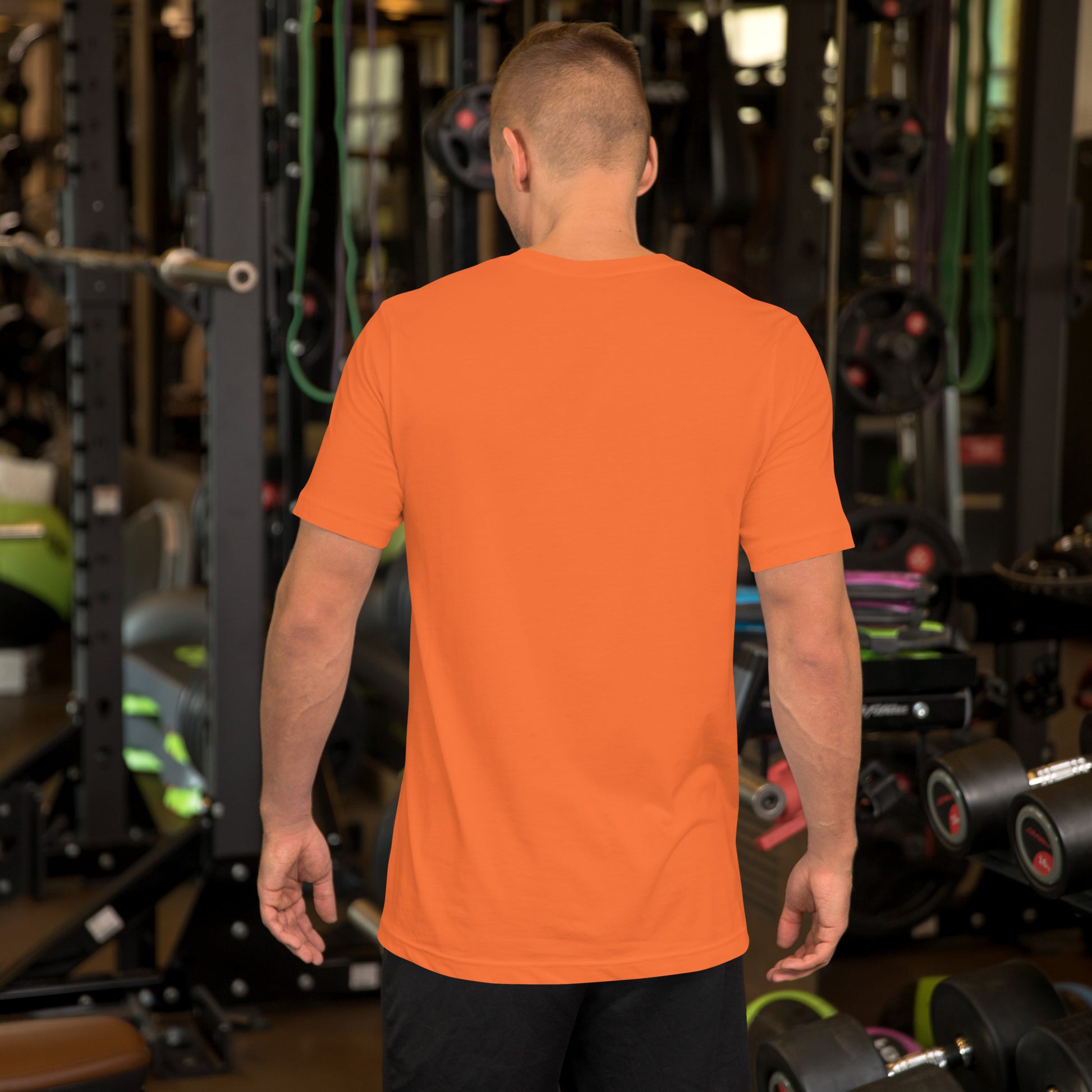 Sometimes they fly pickleball/casual/gym shirt bright orange big gold logo