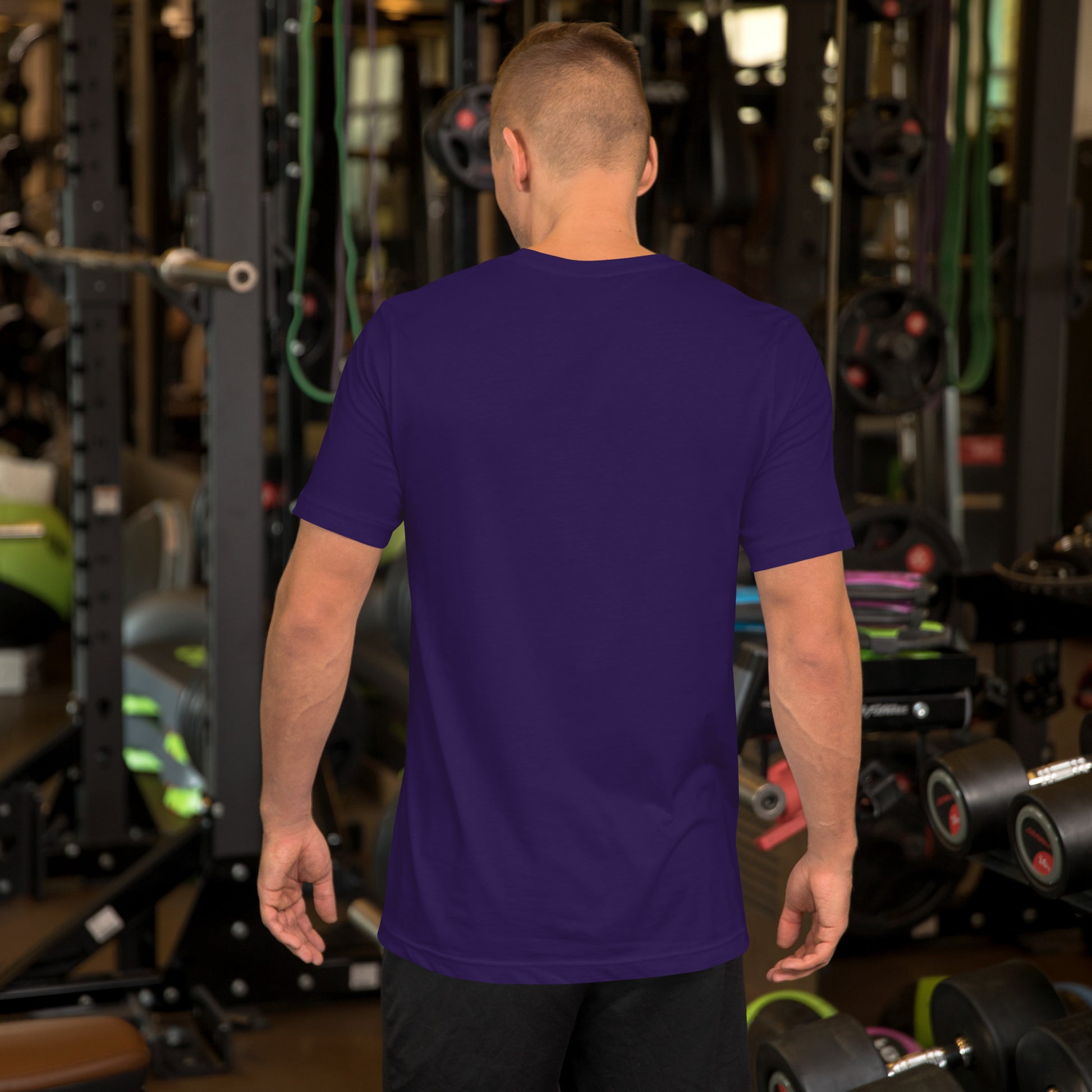 Sometimes they fly pickleball/casual/gym shirt purple big gold logo