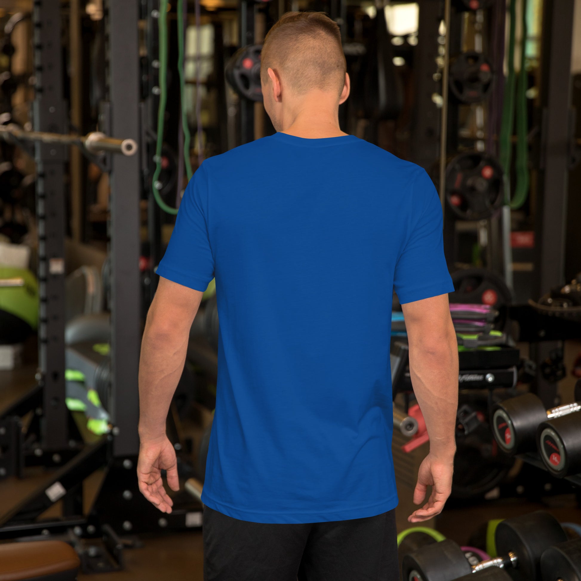 Sometimes they fly pickleball/casual/gym shirt blue big gold logo